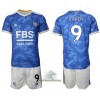 Officiële Voetbalshirt + Korte Broek Leicester City Jamie Vardy 9 Thuis 2021-22 - Kids